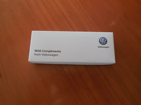 GENUINE VOLKSWAGEN KEYRING IN PRESENTATION BOX - CADDY LOGO - CHROME - NEW -GIFT