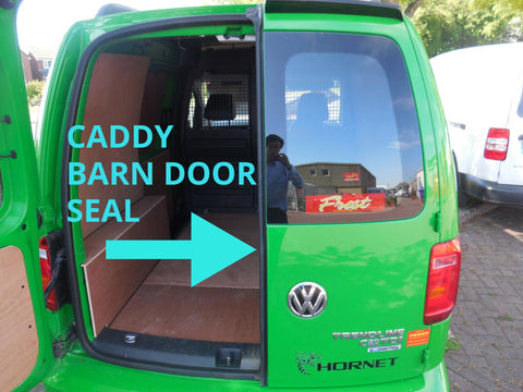 VW CADDY 2004+ ONWARDS - REAR BARN DOUBLE DOOR SEAL GASKET RUBBER TRIM - NEW
