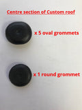 FORD TRANSIT CUSTOM / MK8 - ROOF HOLE RUBBER GROMMET PLUG - CENTRE OF ROOF - x 6