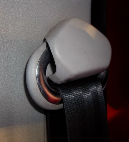 VW TRANSPORTER T5 / T6 + CADDY - SEAT BELT COVER CLIP TRIM - LIGHT GREY OR BLACK