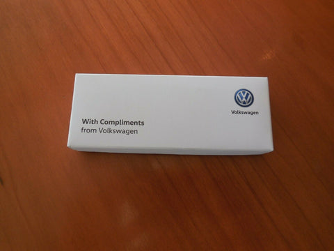 GENUINE VOLKSWAGEN KEYRING IN PRESENTATION BOX - VW LOGO - CHROME - NEW - GIFT