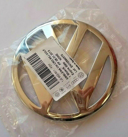 VW GOLF MK4 FRONT BONNET GRILLE EMBLEM LOGO BADGE - CHROME - GENUINE VW NOS