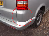 VOLKSWAGEN TRANSPORTER T5 - REAR TAILGATE TRIM CORNER BRACKET - BOTH SIDES PAIR