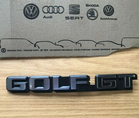 VOLKSWAGEN GOLF MK2 GT - GENUINE REAR BADGE EMBLEM - 191853687HGX2 - NEW NOS