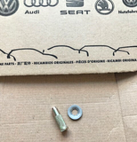 VW CADDY GOLF MK1 - DOOR HINGE CHECK STRAP PIN NOS + WASHER CLAMP - 191898257