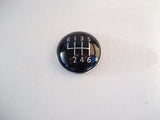 VW Golf MK5 + MK6 + Caddy - gear knob badge plaque emblem - 6 speed - GENUINE VW