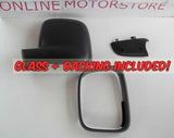 VW Transporter T5 + VW Caddy - WING MIRROR PLASTIC CASING + GLASS - PASSENGER