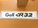 Genuine VW Golf R32 Dealer Showroom Car Show Meet License Number Plate ZCP905031