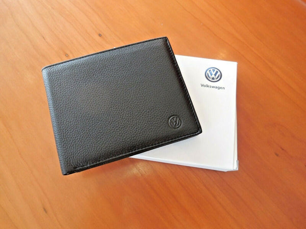 GENUINE VOLKSWAGEN LEATHER WALLET + PRESENTATION BOX - NEW - GIFT - TOP QUALITY