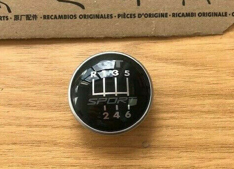 VW Golf MK5 MK6 - GT SPORT - gear knob badge emblem cover - 6 speed - 4 prongs