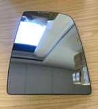 FORD TRANSIT MK8 2014+ WING MIRROR GLASS - RIGHT O/S - TOP QUALITY - NEW- HEATED