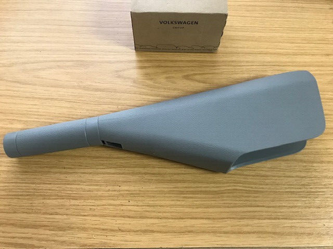 VW Transporter T5 GP T6 - HANDBRAKE SHAFT HANDLE COVER - LIGHT GREY - GENUINE VW