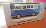 GENUINE VOLKSWAGEN TRANSPORTER T1 SPLIT SCREEN MODEL CAR - PULL BACK - NEW BOXED