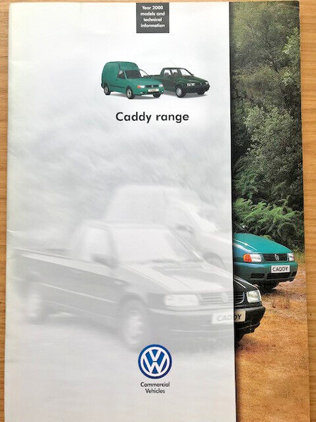 Volkswagen Caddy MK2 sales brochure catalogue - Year 1999+ - Genuine VW booklet