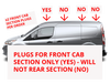 FORD TRANSIT CONNECT 14+ FRONT SECTION - ROOF RACK GROMMET PLUG CAP - x2 GENUINE