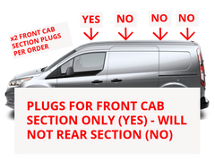 FORD TRANSIT CONNECT 14+ FRONT SECTION - ROOF RACK GROMMET PLUG CAP - x2 GENUINE