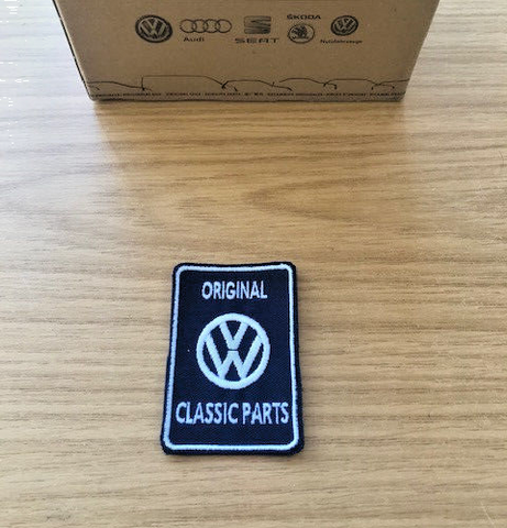 Genuine Volkswagen embroidered Original Classic Parts patch - New - Cool