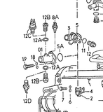 VOLKSWAGEN O RING - THERMOSTAT MAIN O-RING SEAL ON TO ENGINE BLOCK - CADDY MK1