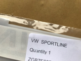 VOLKSWAGEN SPORTLINE BADGE - TRANSPORTER CADDY - GENUINE VW PART - NEW - RED