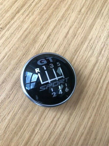 VW Golf MK5 MK6 - GT SPORT - gear knob badge emblem cover - 6 speed - 4 prongs