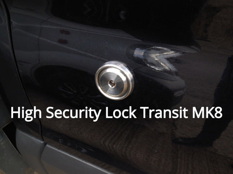 FORD TRANSIT MK8 2014+ HYKEE SECURITY ANTI PICK  DOOR DEAD LOCK + BEZEL + GUIDE