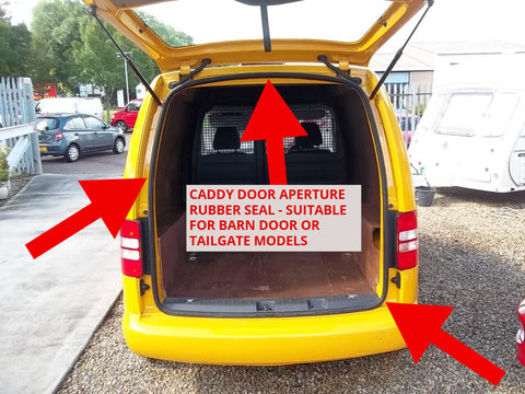 VW CADDY 2004+ ONWARDS - REAR DOOR APERTURE FULL SEAL GASKET RUBBER  1 OR 2 DOOR
