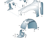 VOLKSWAGEN GOLF 2015+ - WHEEL ARCH FOG LIGHT TRIM COVER FLAP - CHECK FOR FITMENT