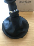 Volkswagen Transporter T5 - SPORTLINE LEATHER gear knob + gaiter -Genuine VW new