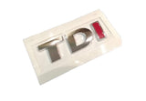 Volkswagen TDI badge - TRANSPORTER + MORE - GENUINE VW - NEW - CHROME + RED 'I'