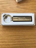 GENUINE VOLKSWAGEN KEYRING IN BOX - BEETLE - CHROME - DAMAGED SCRATCH