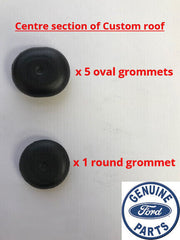 FORD TRANSIT CUSTOM / MK8 - ROOF HOLE RUBBER GROMMET PLUG - CENTRE OF ROOF - x 6