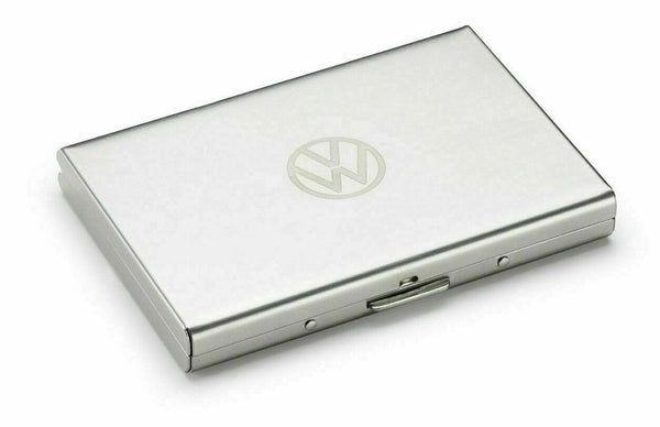 Volkswagen Credit card / Business card case brushed - RFID blocker - GENUINE VW