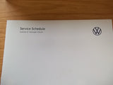 VOLKSWAGEN SERVICE BOOK / MAINTENANCE RECORD - DUPLICATE BOOK - GENUINE VW - NEW