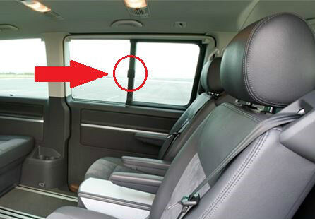 VW Transporter T5 + Caddy - maxi / caravelle / shuttle side window handle latch