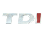 Volkswagen TDI badge - TRANSPORTER + MORE - GENUINE VW - NEW - CHROME + RED 'I'