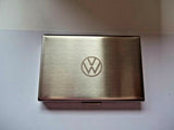 Volkswagen Credit card / Business card case brushed - RFID blocker - GENUINE VW