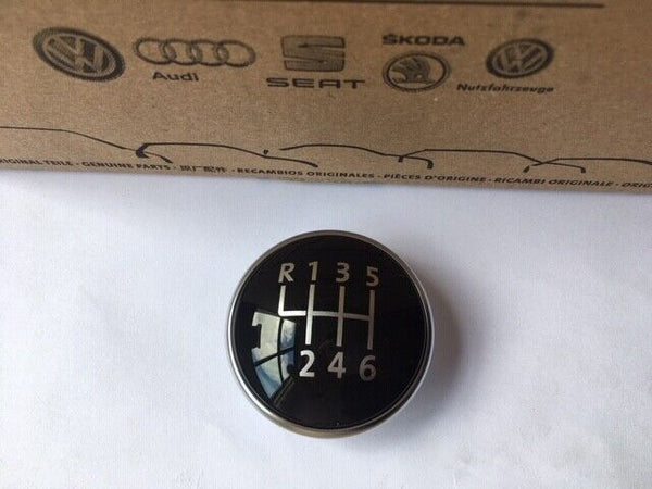 Volkswagen Golf MK5 + MK6 - gear knob badge emblem cover - 6 speed - 4 prongs