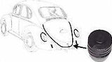 Volkswagen Beetle T1 rear engine bonnet / door / lid stopper - rubber buffer
