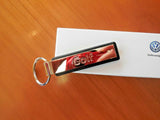 GENUINE VOLKSWAGEN KEYRING IN PRESENTATION BOX - GOLF LOGO - CHROME - NEW - GIFT