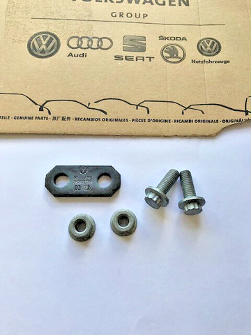 VW TRANSPORTER T5 T6 03-19 - TAILGATE REAR DOOR UPPER HINGE SET - BAR NUTS BOLTS