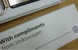 GENUINE VW KEYRING IN PRESENTATION BOX - TRANSPORTER LOGO - CHROME - NEW