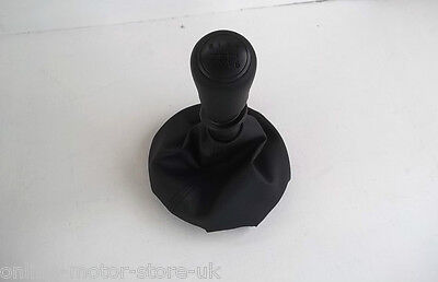 Volkswagen Transporter T5 - gear knob with gaiter + 6 speed plaque -NEW- GENUINE