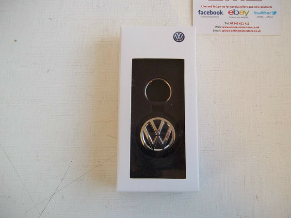 Volkswagen luxury key ring - LEATHER - NEW - GENUINE VW - WITH PRESENTATION BOX
