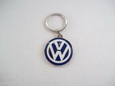Volkswagen luxury key ring - ENAMEL 37mm BRAND NEW - GENUINE - SUPERIOR QUALITY